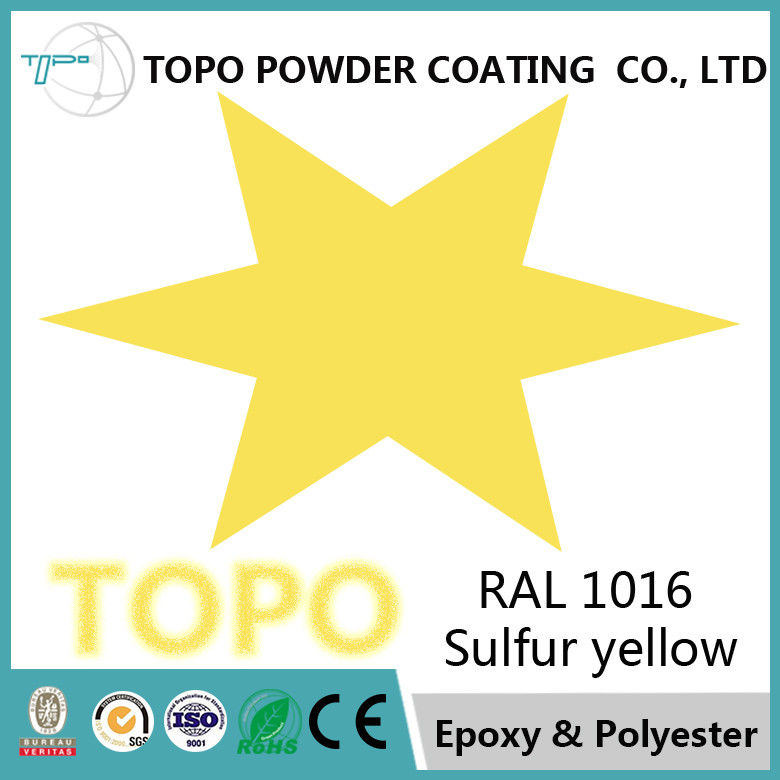 پوشش پودر ترکیبی با سختی بالا، RAL1016 پوشش سولفات کربن فولاد زرد