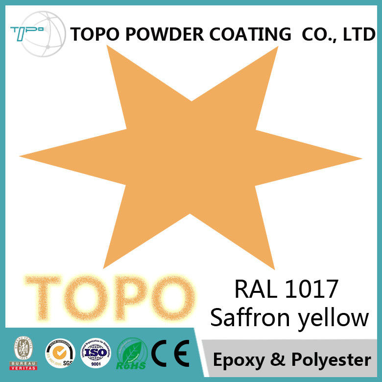 RAL 1017 اپوکسی پلی استر پودر پوشش بافت بافت ROHS استاندارد