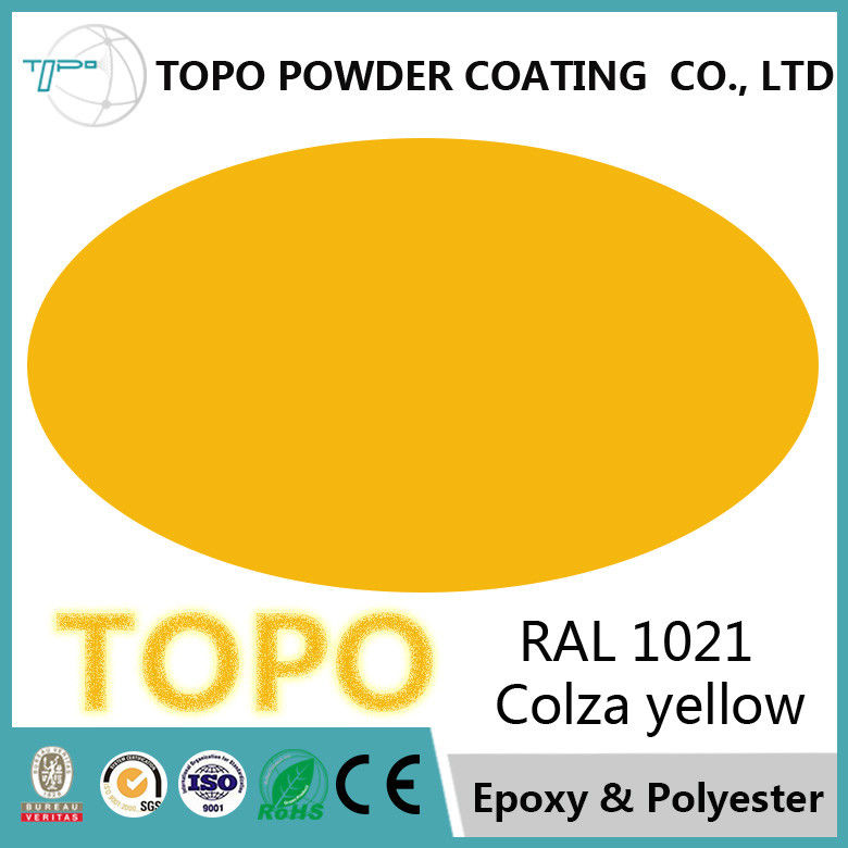 پوشش پودری زرد داالیا RAL1033، پوشش مبلمان داخلی فضای باز چمنزار براق 70 درصد