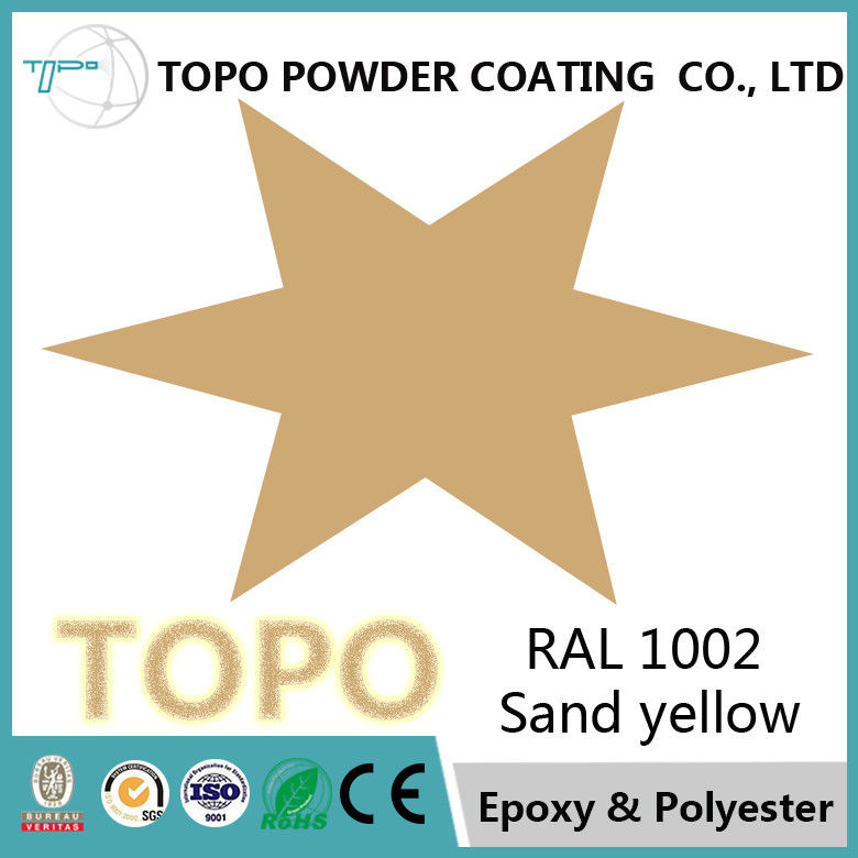RAL1002 پوشش پودر براق، پوشش اسپری پودر اپوکسی پلیستر بافت